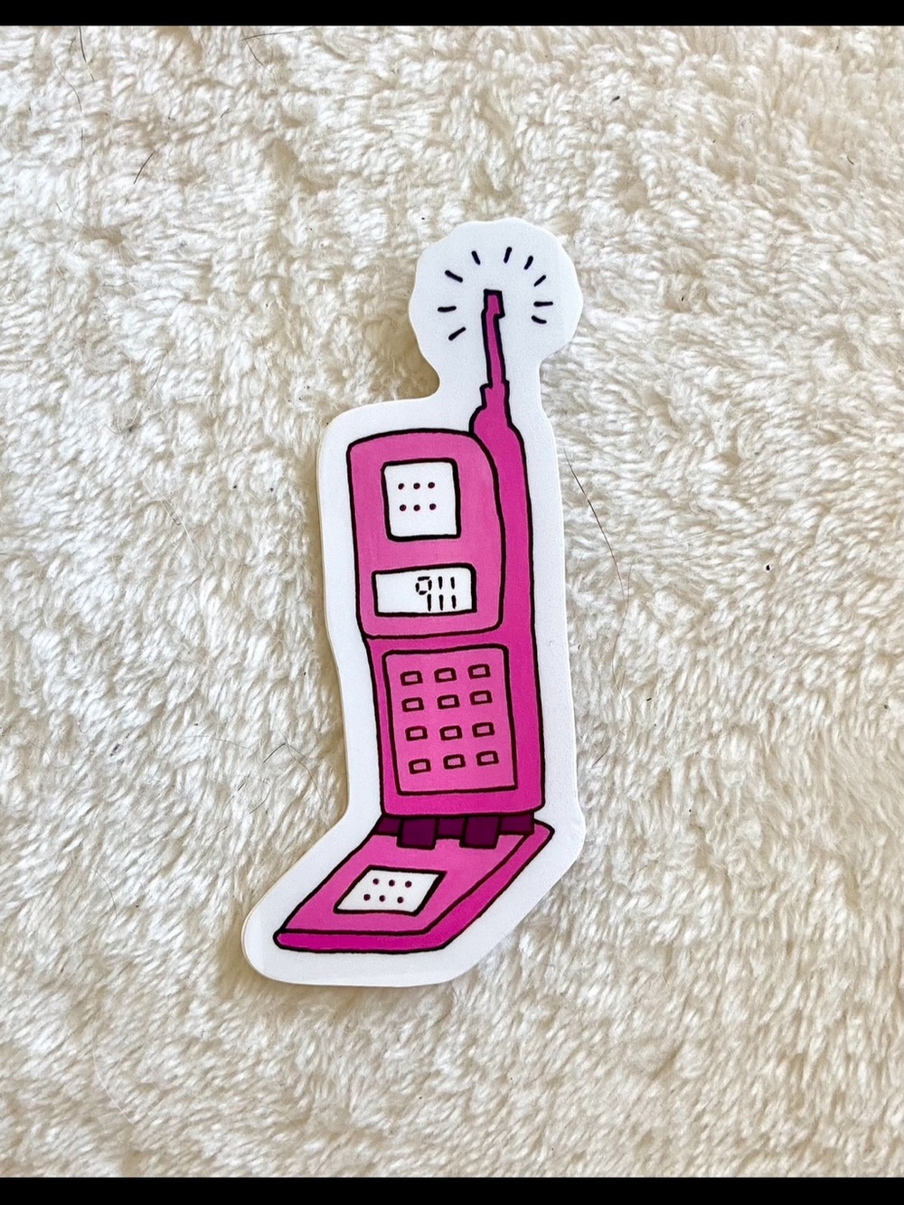 Tyler the Creator Sticker Waterproof 911 Pink Retro Flip Phone OFWGKTA Odd Futur